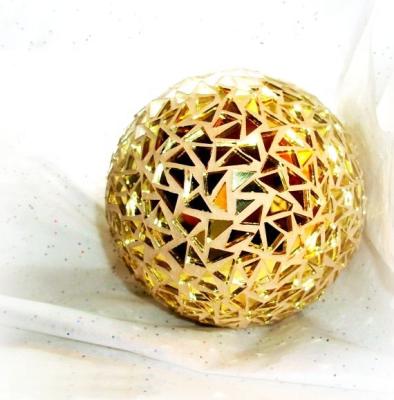 China Art Decor Hot Sale Polyfoam Mosaic Christmas Ball Home Decor Ball for sale