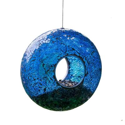 China YIXIN Factory Supply Viable Bird Feeder Outside Hanging Outdoor Bird House Hummingbird Proof Squirrel Wild Unique Mosaic for sale