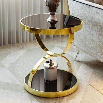 China High quality tempered glass tea side table for sale