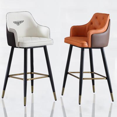 China Leather Chair Super Comfortable Modern Bar Stool for sale