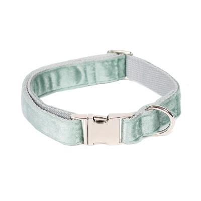 China Soft Comfortable Velvet Dog Collar Sustainable Dog Collar Classic Adjustable Dog Collar for sale