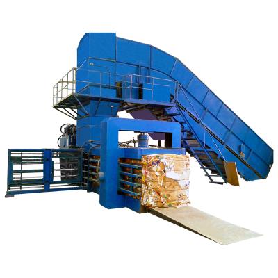 China Automatic Horizontal Compress Waste Paper Waste Paper Baler Packing Machine Horizontal Wrapping Machine for sale