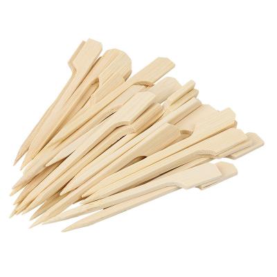 China Biodegradable Provide Services Customized Bamboo Skewer Food Grade Bamboo Skewer With Custom Logo for sale