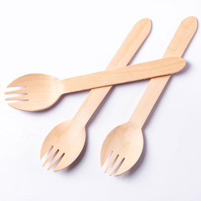 China Disposable Good Quality Wood Set Manufacturers Biodegradable Hot Selling Wooden Cutlery Set for sale