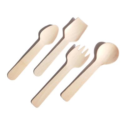 China Eco-Friendly Ice Cream Scoop Factory Direct Wooden Biodegradable Wholesale Cutlery Birch for sale