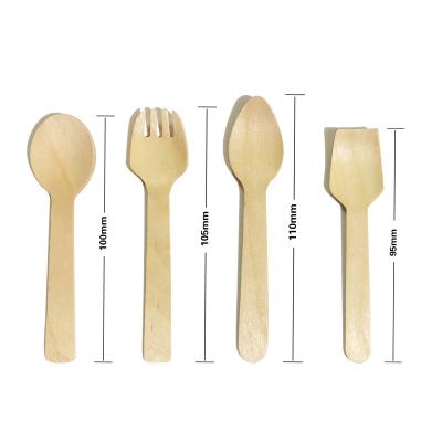 China Top Quality Biodegradable Wooden Cutlery Best Price Eco Friendly Ice Cream Scoop New for sale