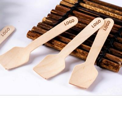 China Biodegradable Economical Custom Design Disposable Ice Cream Scoop Wooden Ice Cream Scoop for sale