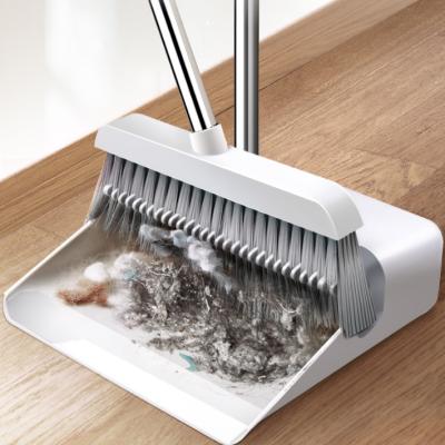 China BOOMJOY Amazon Best-Selling Home Dustpan With Long Handle Combo Upright Stand Up Dustpan Broom Set for sale