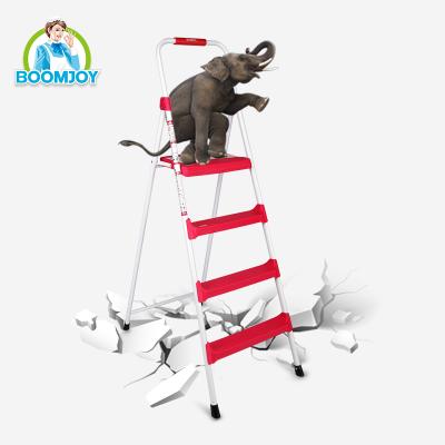 China FOLDING LADDERS 4 T4 CANDY COLOR 4 STEP PRODUCT IRON PAINT HOME FOLDING LADDER for sale