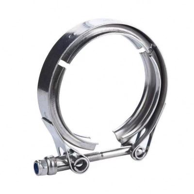 China Narrow 304 Stainless Steel Adjustable Type Metal Pressure Pipe Industry General Hose Clamp for sale