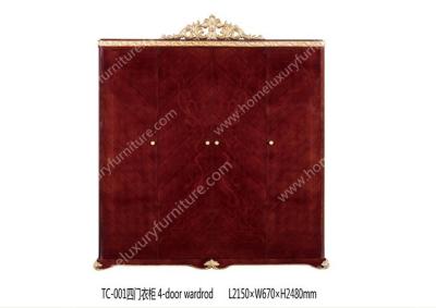 China antique wooden bedroom design wardrobe TC001 for sale