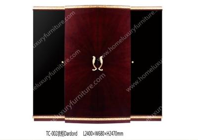 China Guardarropa de madera TC002 de la puerta de los arsenales del guardarropa grande de la antigüedad del guardarropa de los muebles del guardarropa en venta