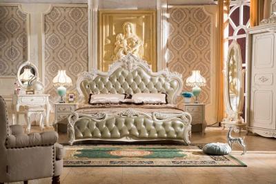 China El rey determinado de los muebles del dormitorio del rey del palacio del estilo de Victoria qaueen la litera 9003 del tamaño en venta