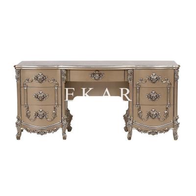 China Classic Carved Dresser With Drawer Makeup Vintage Vanity Dressing Table  LS-A101D for sale