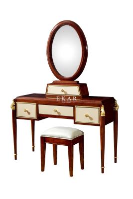 China Luxury Classic Wooden Dressing Table With Mirror LF-05# en venta