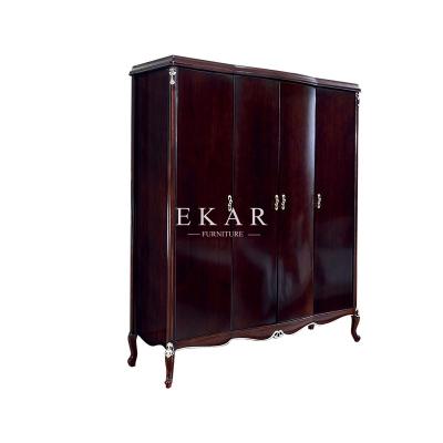 Китай Solid Wood Wardrobe Antique Design 4 Door Bedroom Wardrobe продается