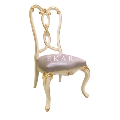 Китай Upholstered French Style Fabric or Leather Wooden Dining Chair продается