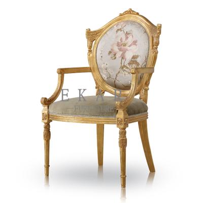 Китай Antique Accent Wooden Armchair Royalty Living Room Leisure Arm Chair продается