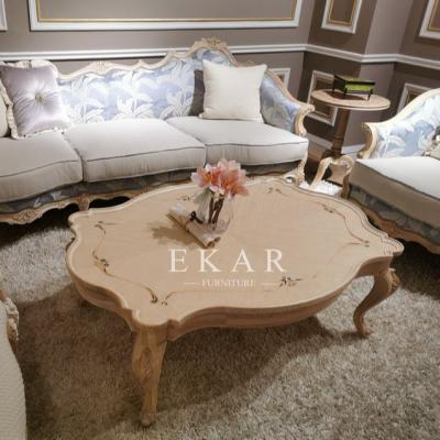 China European Elegant Style Classic Wooden Coffee Tea Table for sale