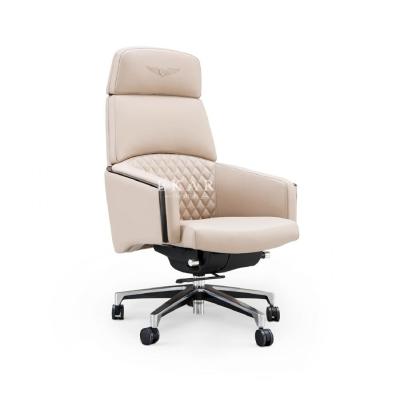 China Modern Design Leather Executive Office Chair With Wheels W001S21 en venta