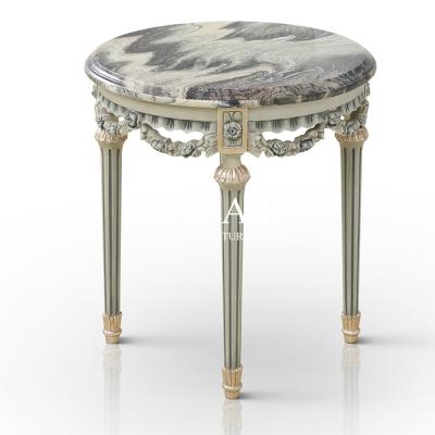 China Home Furniture Antique Wooden Top or Marble Top Teapoy Corner End Tables en venta