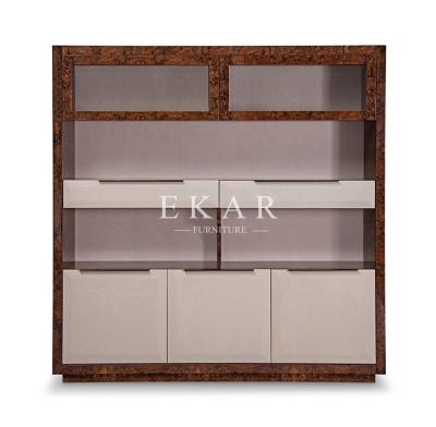 Китай Wood Veneer Leather Designer Preferred Book Shelf Bookcase продается