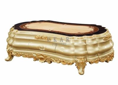 Китай French Luxury Center table Gold Storage Carved Wooden Coffee Table продается