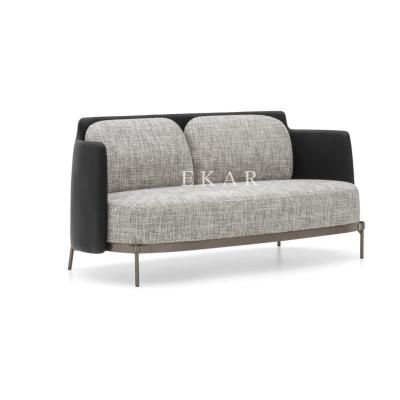 China Living Room Metal Legs Contemporary Design Fabric Modern Sofa Set en venta