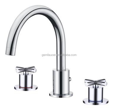 China Modern Widespread Two Handle Lavatory Faucet for sale