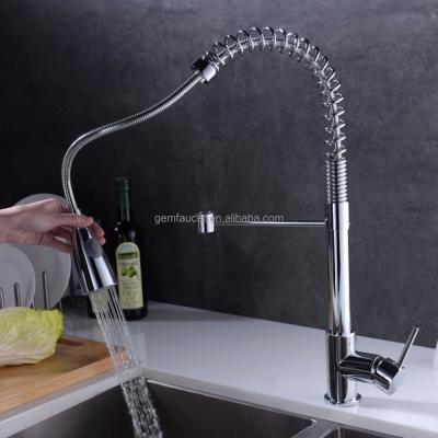 China High Quality Rince Faucet Pre Spring Kitchen Faucet Spring Brass Kitchen Faucet In Chrome for sale