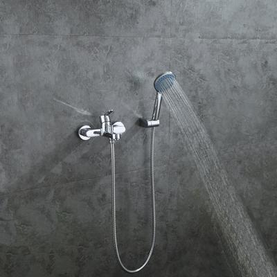 China Without Slide Bar Bathroom 35mm UPC Wall Mounted Exposed Ceramic Thermostatic Tub Shower Faucet for sale