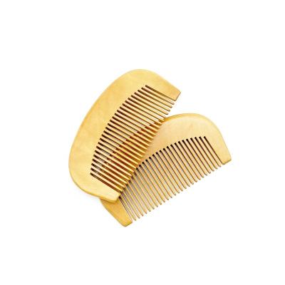 China Beard Care In Comb Pocket Natural Peach Wooden Hair Factory Price Wooden Beard Combs for sale