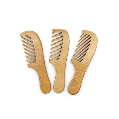 China Beard Care In Wooden Handle Long Running Peach Lice Comb Custom Printed Wooden Beard Hair Comb for sale