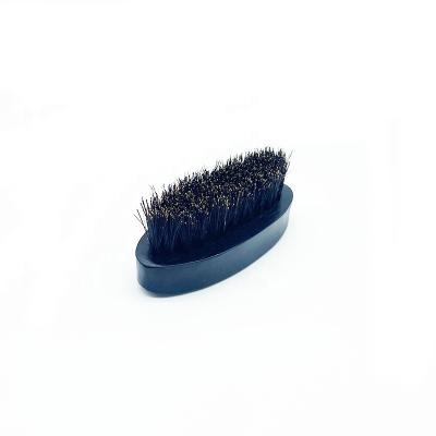 China Barber Shop Mini Lotus Wood Beard Care Private Label Handle Mustache Brush Boar Bristle Beard Brush for Men for sale