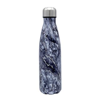 China 304 Stainless Steel Outdoor Sports Custom Viable Double Wall Black Logo Coke Marble Promotional Multi Color Heat Insulation Coke Bottle for sale