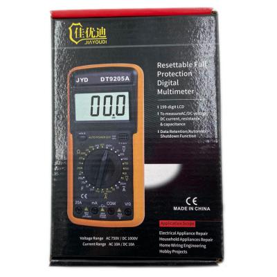 China JYD 9205A digital multimeter viktage electricity resistance tester DT 9205A for sale