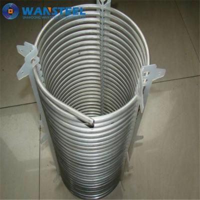 China Structural Steel Pipe Weight 321 Stainless Steel Coil Tube Vaporizer Ice Block Machine for sale