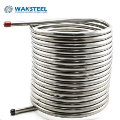 China TP 304/316L Stainless Steel Helical (Coiled) Heat Exchanger / Spiral Coil Tube/tubings/Pipes for sale