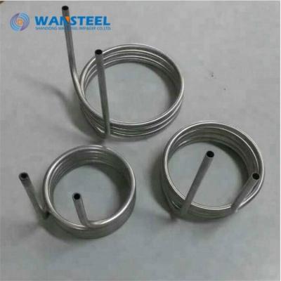 China Heat Exchanger 201, 304, 316 Grade 25mm Stainless Steel Round Coiled Tubing for sale