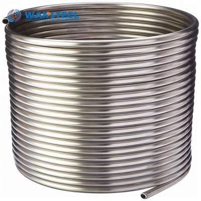 China Heat Exchanger SUS304 304L 316L Seamless Stainless Steel Pipe Coil Heat Exchanger Coiled Tube for sale