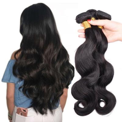 China Wholesale Straight Natural Body Wave Bundles Loose 10A 100% Virgin Indian Hair Unprocessed Body Wave With Closure Hair Bundles for sale