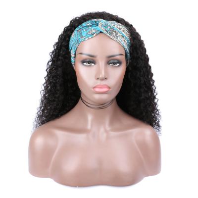 China 150% cheap brazillia brazillia ombre curly curly wholesaler afri bangs curly curly half tied with hair for black women headband wigs for sale