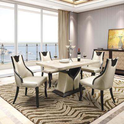 China pp dining table set juego de comedor wooden furniture dining room marble dining room sets for sale