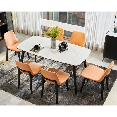 China 6 seater dining tables and strong nordic marble top modern chair sets for sale