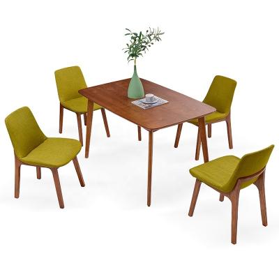 China Indoor Home Furniture Woodland Dining Table Sets 4 Chairs Nordic Ash Wood Tables Wooden Dining Table Set for sale