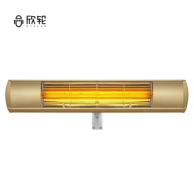 China Quick Heating Wall Mounted Golden Electric Infrared Patio Heater for sale