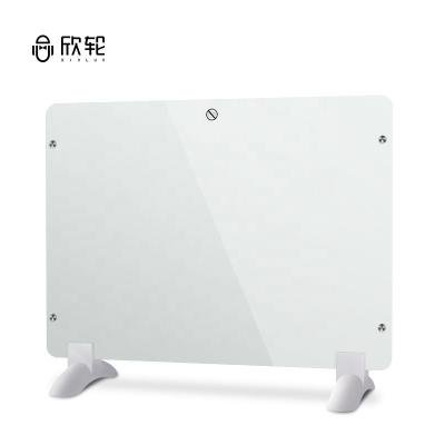 China Fast Heating Freestanding Portable Electric Glass Panel Heater for sale