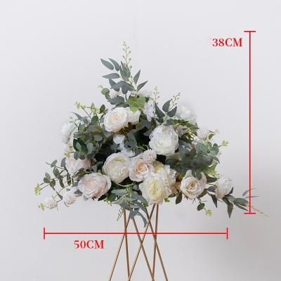 China Natural Touch Customized Floral Centerpieces Rose Forest Flower Ball Wedding Artificial Table Decorations Cheap Wedding Suppliers for sale