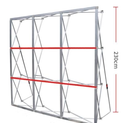 China Natural Touch Aluminum Alloy Metal Wedding Decor 8ft*8ft Backdrop Display Stand Artificial Flower Indoor Outdoor Foldable Wall Rack for sale