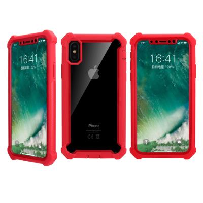 China 2021 Popular Anti-drop Hot Selling With Gamers Anti-drop Case Transparent TPU+PC Phone Case For Iphone X for sale